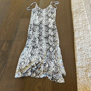 Olivaceous Snakeprint Dress